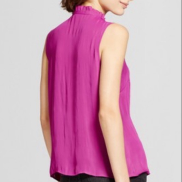 Mossimo Fuchsia Ruffle Tank Top - Picture 2 of 2